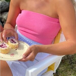 Djerf Avenue Pink Tube Top